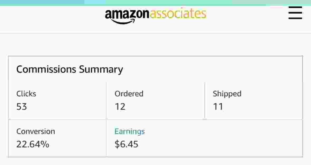 Amazon Affiliate Commision